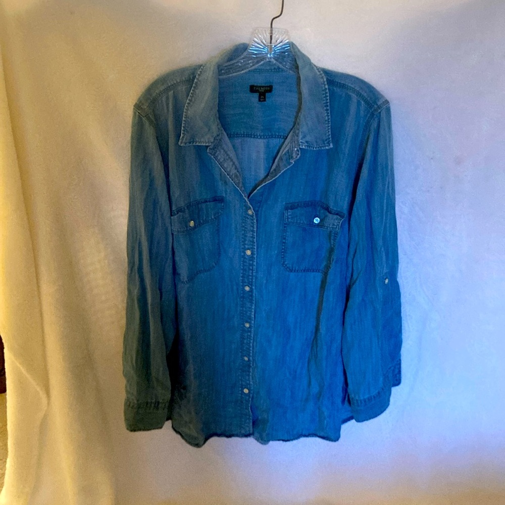 Talbots Light Blue Denim Shirt
